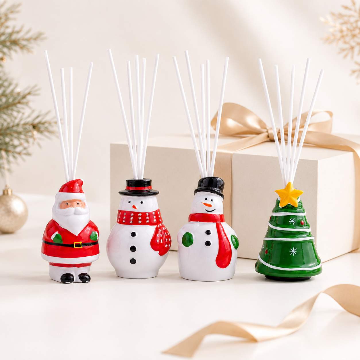 Christmas Reed Diffuser Ornaments Set